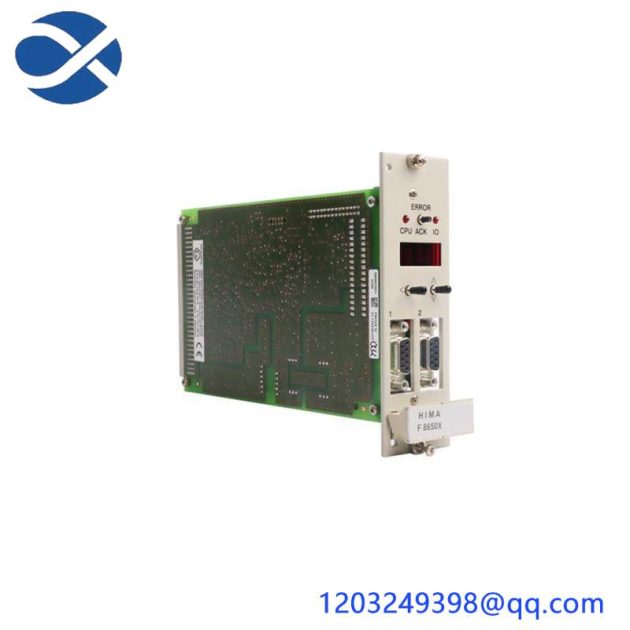 HIMA F8650X CPU Module - Advanced Control for Industrial Automation